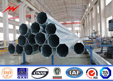 AWSD1.1 वेल्डिंग स्टील ट्यूबलर पोल 450mm 90FT वितरण इलेक्ट्रिक