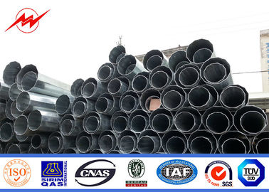 मानक एनईए गैल्वेनाइज्ड स्टील पोल 13.8kV 69kV वितरण लाइनों के लिए 25 फीट से 40 फीट तक