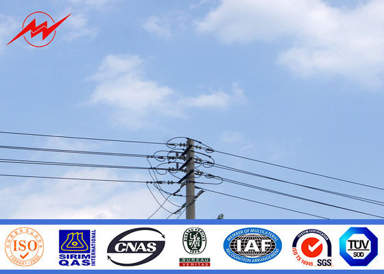 33kv Conical or Polygonal Utility Power Poles For Electricity Transmission