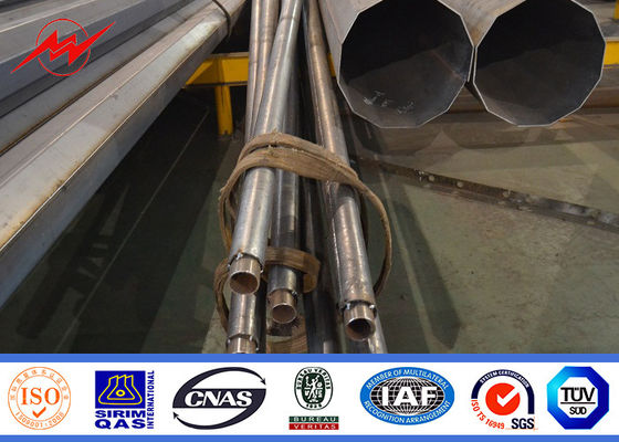 12m Galvanized Painted 400W Round Solar Street Lighting Poles For Road / Highway