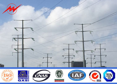 ओवरहेड लाइन परियोजना के लिए उपयोगिता पावर पोल 11kv 650Dan विद्युत लाइन के लिए गैल्वेनाइज्ड स्टील पोल