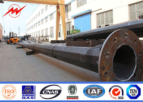 High mast light tower mast galvanized steel tubular pole 50 years Lift time