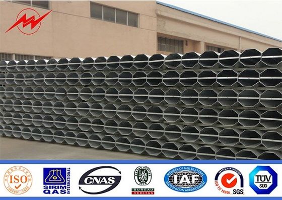 Galvanized Utility Power Poles with face to face joint mode / nsert mode