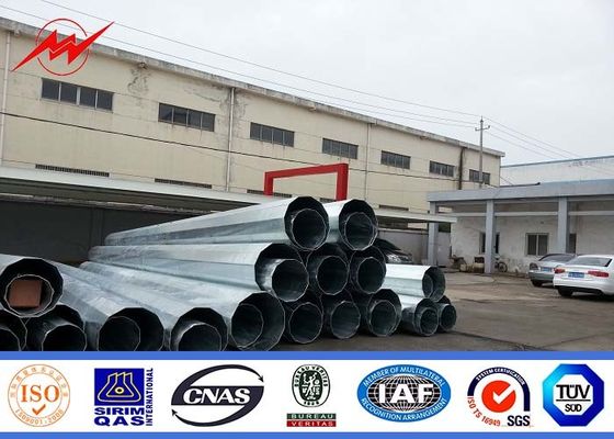 Milky Way Transmission Electrical Steel Tubular Pole Self Supporting / Metal Utility Poles