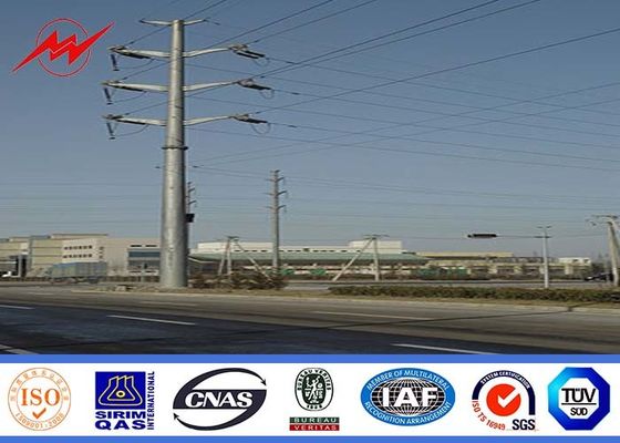 45FT NEA Standard Steel Power Utility Pole 69kv Transmission Line Metal Power Poles