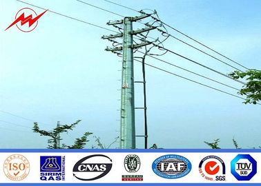 ट्रांसमिशन लाइन स्टील ट्यूबलर पोल जस्ती 132kv 16m 14m 12m
