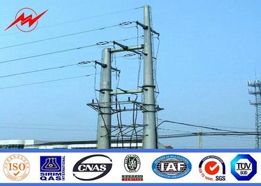 ट्रांसमिशन लाइन स्टील ट्यूबलर पोल जस्ती 132kv 16m 14m 12m