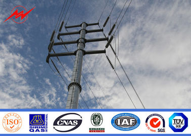 वितरण लाइन के लिए 2.5 मिमी 30 मीटर 500kv मोनोपोल एंटीना टॉवर