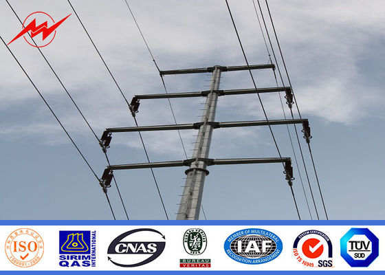11kv शंक्वाकार विद्युत गर्म डुबकी जस्ती इस्पात उपयोगिता डंडों 2.5 मिमी 10 मिमी मोटाई के लिए