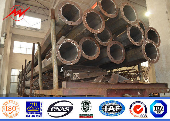 हॉट डुबकी जस्ती 12m Q235 सड़क प्रकाश के लिए एकल हाथ स्ट्रीट लाइट डंडे