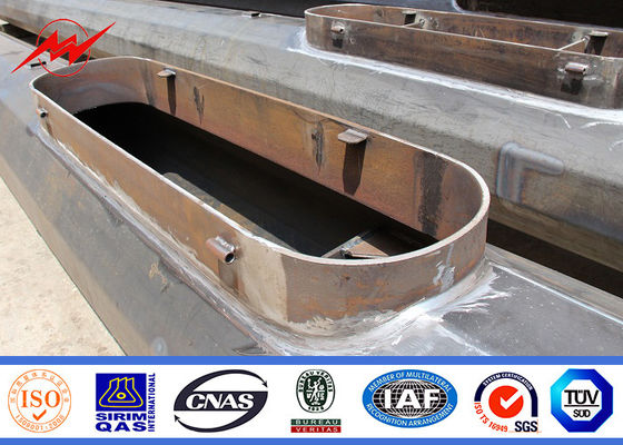 गोल लालटेन कैरिज के साथ 40 एम 60 एनओएस एलईडी लाइट्स जस्तीकृत हाई मास्ट स्पोर्ट्स लाइट टॉवर