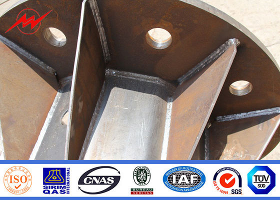 20 मीटर पोर्ट पेशेवर उच्च मस्त प्रकाश ध्रुव हॉट ​​डुबकी जस्तीकरण OEM अनुकूलित