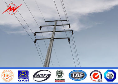 स्टील पोल टॉवर के लिए 10 मीटर 12 मीटर ट्रांसमिशन लाइन 133kv विद्युत शक्ति पोल