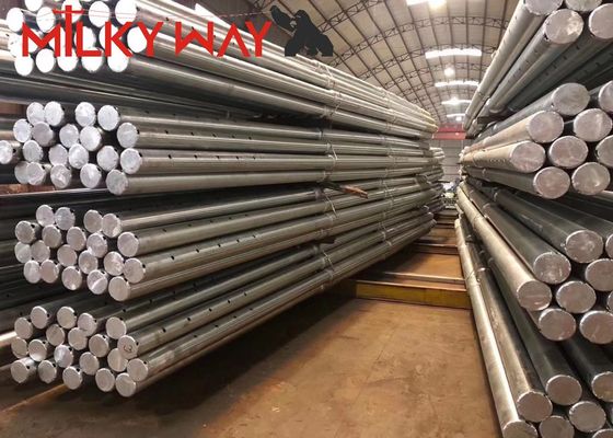 वेल्डिंग मानकों CWB और AWS D के लिए चांदी सफेद स्टील पावर पोल विनिर्देश 1.1