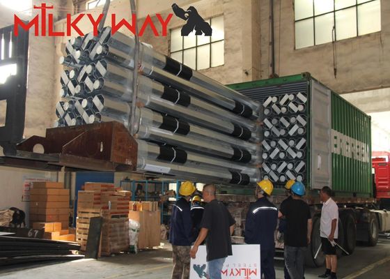 10 मीटर अष्टकोणीय स्ट्रीट लाइट पोल Q235 स्टील हॉट-डिप गैल्वेनाइज्ड