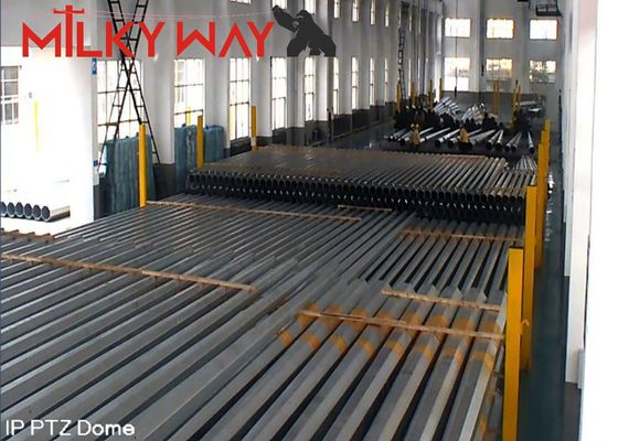 1250 Dan 11.8M 8 साइड्स इलेक्ट्रिकल पावर पोल 4 मिमी मोटाई प्रत्यक्ष दफन ASTM A123 गैल्वनाइजेशन मानक