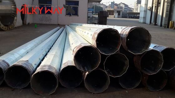 गर्म लुढ़का हुआ कॉइल स्टील उपयोगिता पोल Q460 ASTM573 GR65 GR50 SS400 SS490 से ST52 बिजली वितरण के लिए