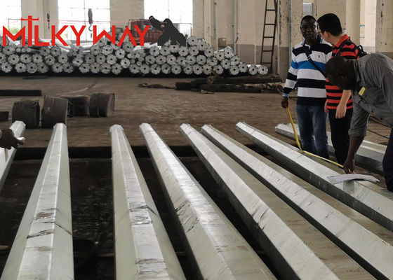 टिकाऊ और ग्रीन पावर ट्रांसमिशन के लिए 12m 14m 2sections इको-फ्रेंडली इलेक्ट्रिकल पावर पोल