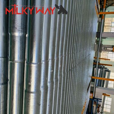 9 मीटर एलवी हॉट डिप गैल्वेनाइज्ड अष्टकोणीय स्टील यूटिलिटी पोल जिसमें AWS D1.1 वेल्डिंग और 86um गैल्वेनाइजेशन है