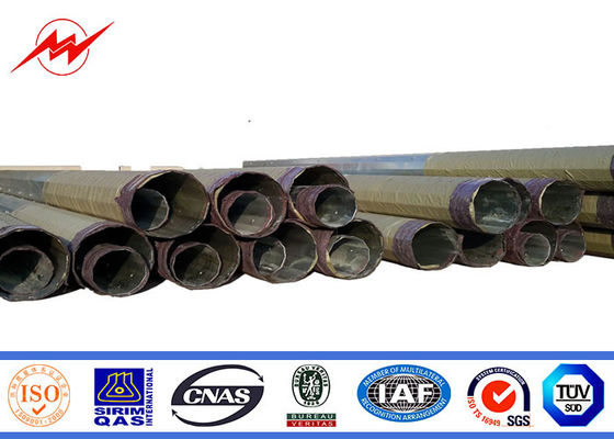 33 केवी टॉवर इलेक्ट्रिक जस्तीकृत ट्यूबलर स्टील ध्रुव 10-220 केवी ट्रांसमिशन पावर लाइन