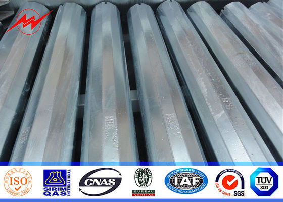 25 फीट से 75 फीट विद्युत कॉन्सियल पतला स्टील उपयोगिता ध्रुव, स्टील पावर वितरण ध्रुव 10kv ~ 550kv