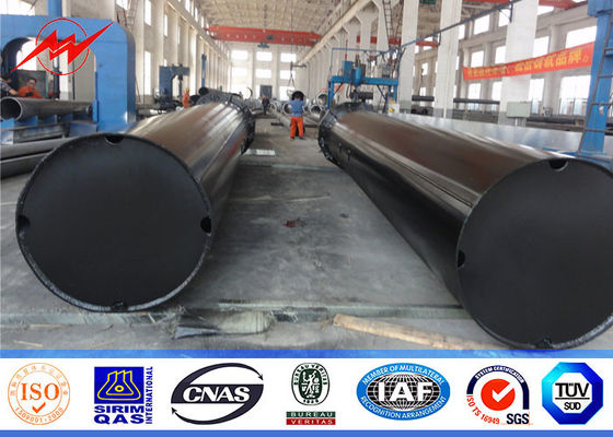 ओवरहेड लाइन स्टील टॉवर के लिए डबल या सिंगल सर्किट 16 एम 32 एम स्टील पावर पोल ट्रांसमिशन