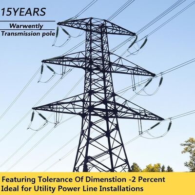15 साल की वारंटी बिटुमेन उपचार और हवा प्रतिरोध के साथ स्टील पावर पोल कठोर पर्यावरणीय परिस्थितियों का सामना करने के लिए निर्मित 350 से 500 किमी प्रति घंटा