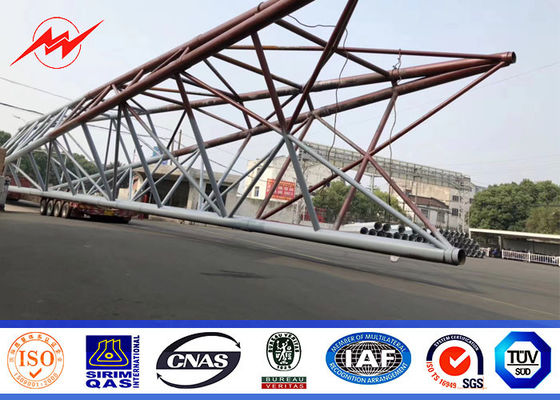 संचार 53 दूरसंचार मानक के साथ संचार दूरसंचार स्टील मोनो ध्रुव टेलीकॉम तीन पैर टॉवर