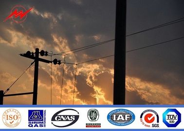 बिटुमेन ट्रांसमिशन लाइन 69kv जस्ती स्टील पोल