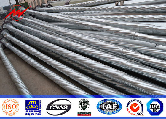 ओवरहेड लाइन स्टील टॉवर के लिए 16M डबल सर्किट मेटल पावर पोल ट्रांसमिशन