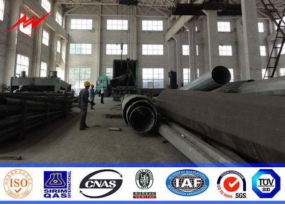 69 केवी ट्रांसमिशन लाइन परियोजना के लिए कम वोल्टेज 11.9 मीटर पावर ट्रांसमिशन पोल्स