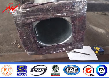 क्षेत्र प्रकाश व्यवस्था के लिए 12 मीटर जस्ती स्टील गोल अष्टकोणीय स्ट्रीट लाइट पोल