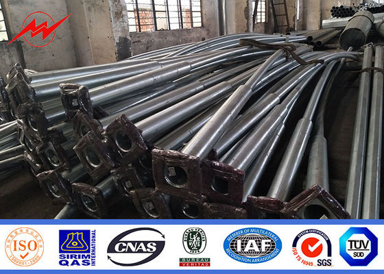 एसजीएस आईएसओ स्वीकृति 5-20 मीटर बेंट स्ट्रीट लाइटिंग पोल RAL स्टैंडर्ड कलर में