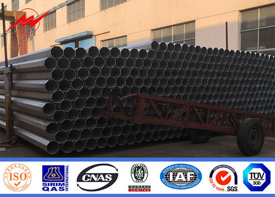 फिलीपींस में ओवरहेडलाइन परियोजना के लिए NAPORCOR बिटुमेन 11 मीटर विद्युत पोल