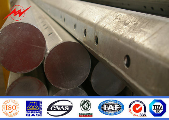 11kv शक्तिशाली परियोजना के लिए 12 मीटर 650Dan विद्युत जस्ती उपयोगिता ध्रुव