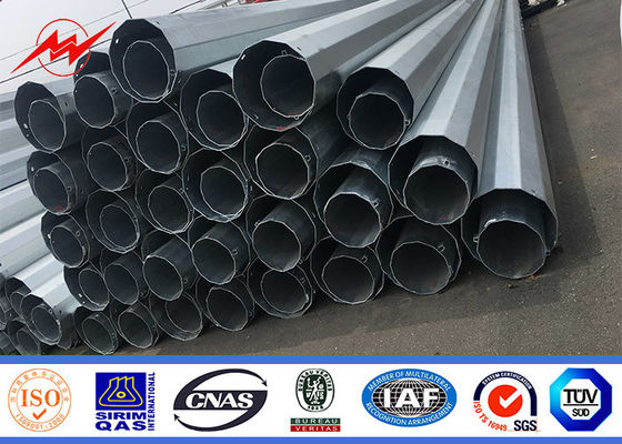 ट्रांसमिशन लाइन प्रोजेक्ट के लिए राउंड 10kv ~ 550kv पावर स्टील ट्यूबलर पोल