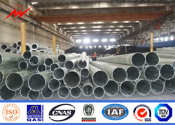 S500MC घुमावदार 9M जस्ती 3 मिमी मोटाई के साथ स्ट्रीट लाइट डंडे