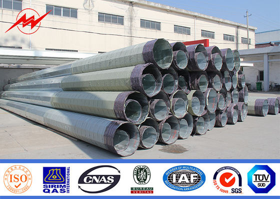 S500MC घुमावदार 9M जस्ती 3 मिमी मोटाई के साथ स्ट्रीट लाइट डंडे