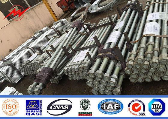 उच्च वोल्टेज विद्युत लाइन परियोजना के लिए 1 किमी रेंज ओवरहेड पावर ट्रांसमिशन पोल