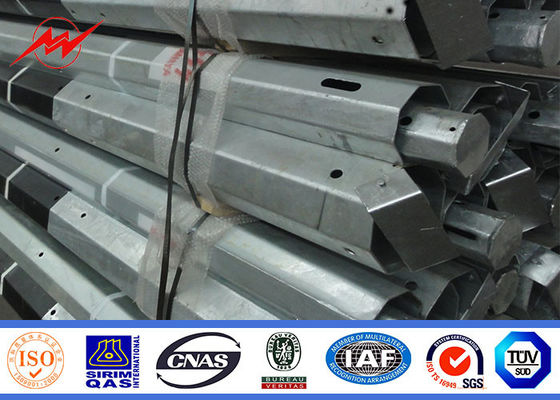 एफआरपी और मार्क्स, मलेशिया मानक के साथ 15 एम इलेक्ट्रिक कॉलम स्टील यूटिलिटी पोल