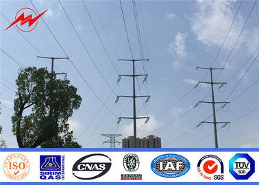 69KV Q345 एनईए मानक जस्ती पोल विद्युत स्टील के खंभे लंबे जीवन