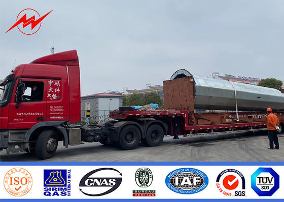 फिलीपींस एनजीसीपी पारंपरिक इलेक्ट्रिक मोनो पोल टॉवर 27 मीटर निकला हुआ किनारा प्रकार