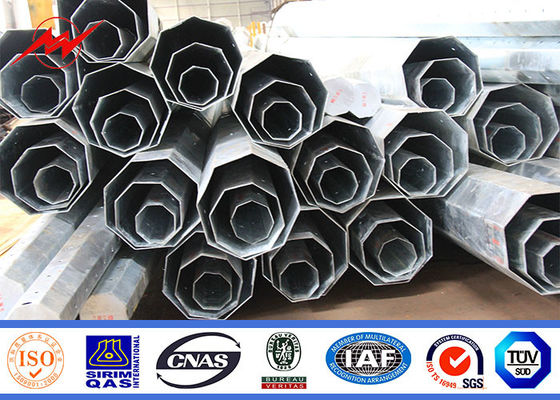 विद्युत वितरण लाइन के बाहर 22 एम पावर ट्रांसमिशन जस्ती स्टील ध्रुव