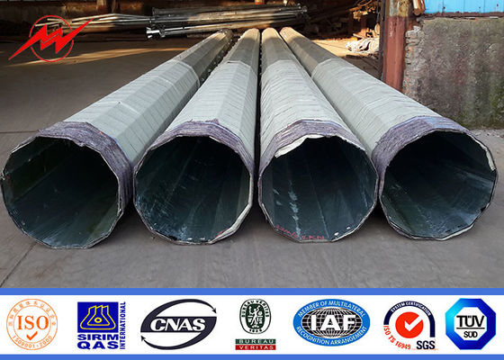 गर्म डिप जस्ती के साथ 18M पावर ट्रांसमिशन यूटिलिटी पावर पोल