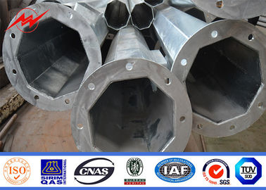 उच्च स्तंभ बाढ़ प्रकाश स्टील पोल पाउडर लेपित गर्म डुबकी जस्ती 16 मीटर के लिए प्लाजा प्रकाश व्यवस्था