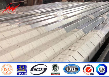 IP65 टिकाऊ गैल्वेनाइजेशन स्टील पावर पोल हॉट डिप 20 - 90ft 1-30mm