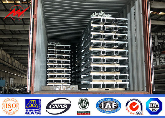 10m 400dan 650dan 800dan 355n / Mm2 स्टील ट्यूबलर पोल