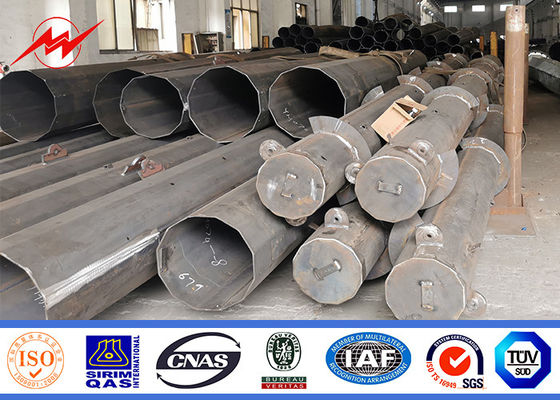 10m 400dan 650dan 800dan 355n / Mm2 स्टील ट्यूबलर पोल