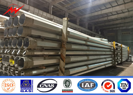 10m 400dan 650dan 800dan 355n / Mm2 स्टील ट्यूबलर पोल