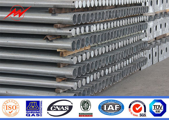 60 मिमी दीया डबल घुमावदार भुजा के साथ 5 मीटर से 15 मीटर अष्टकोणीय इलेक्ट्रिक स्ट्रीट लाइट पोल